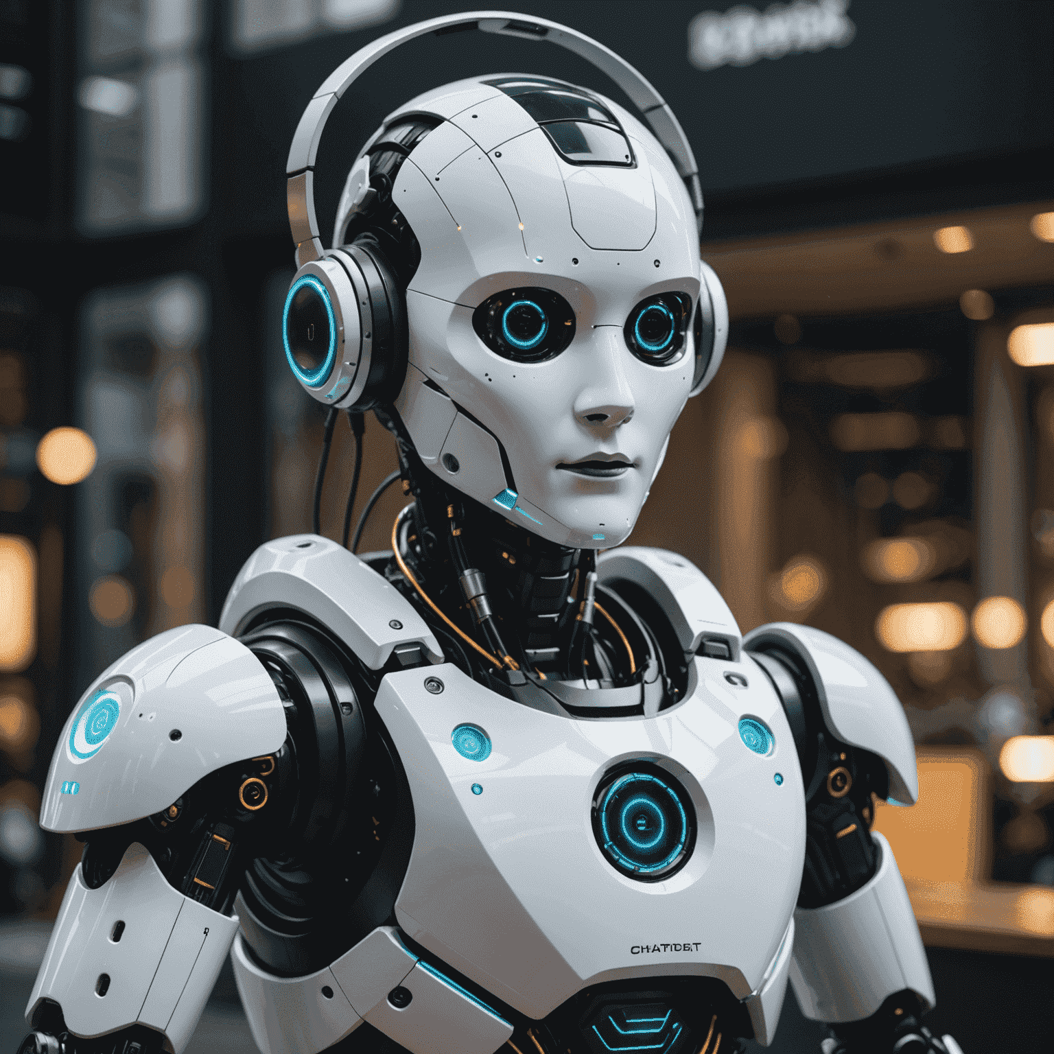 Representación visual de una interfaz de usuario interactuando con un chatbot impulsado por IA